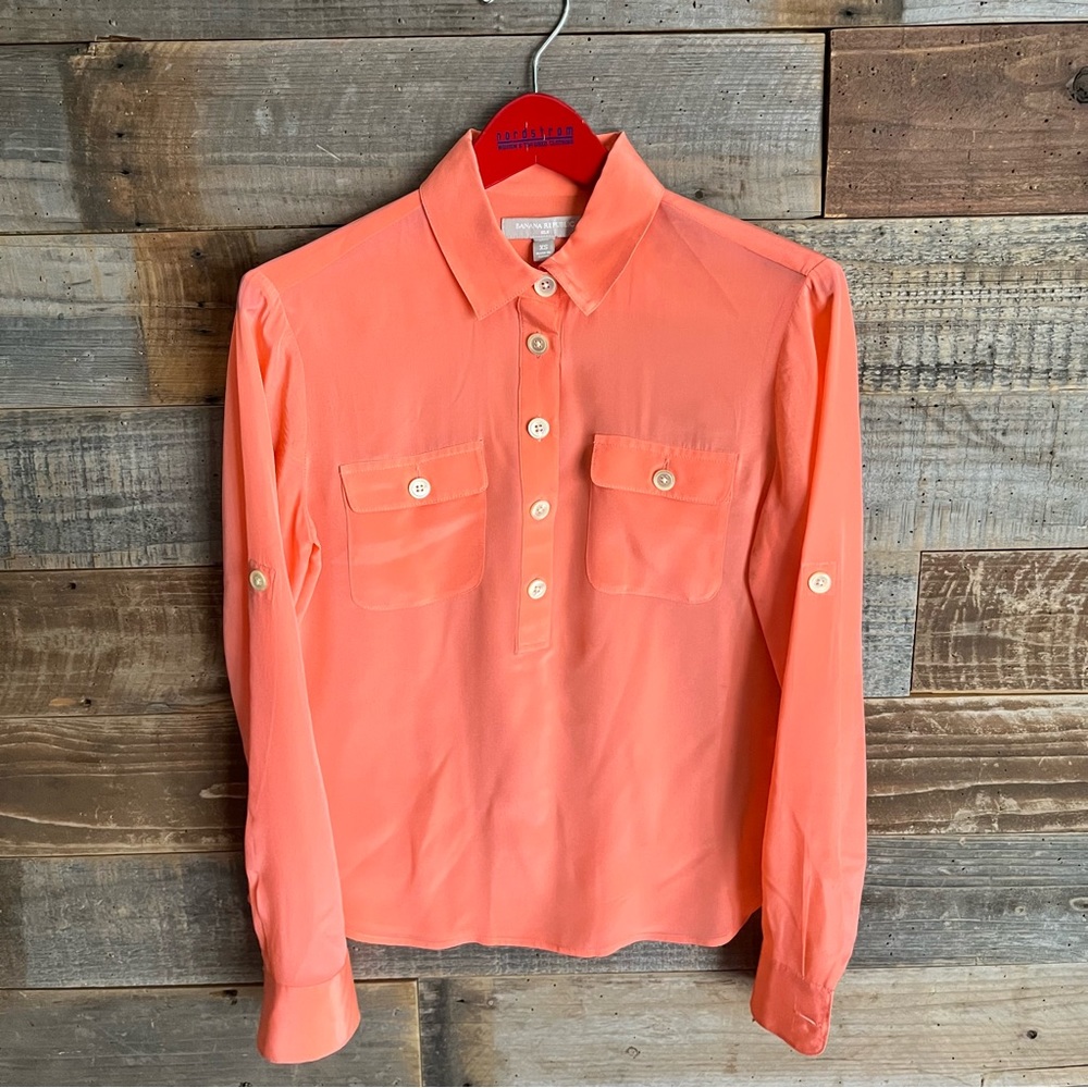 Banana Republic 100% Silk Blouse Women’s XS